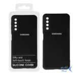 قاب نیو سیلیکون محافظ لنزدار RFF مدل Samsung Galaxy A7 2018 / A750 - مشکی (پک دار)