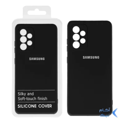 قاب نیو سیلیکون محافظ لنزدار RFF مدل Samsung A52 / A52S - مشکی (پک دار)