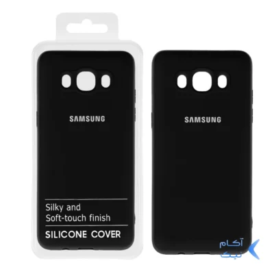 قاب نیو سیلیکون محافظ لنزدار RFF مدل Samsung J510 / 5J-2016 - مشکی (پک دار)
