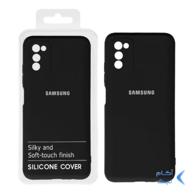 قاب نیو سیلیکون محافظ لنزدار RFF مدل Samsung A03S / A02S - مشکی (پک دار)