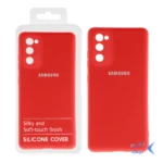 قاب نیو سیلیکون محافظ لنزدار RFF مدل Samsung S20 FE - قرمز (پک دار)