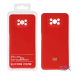 قاب نیو سیلیکون محافظ لنزدار RFF مدل Xiaomi Poco X3 / X3 Pro / X3 NFC - قرمز (پک دار)
