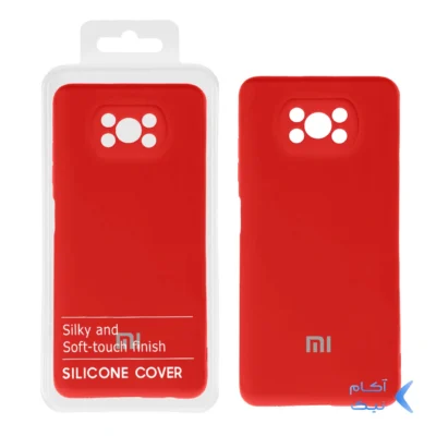 قاب نیو سیلیکون محافظ لنزدار RFF مدل Xiaomi Poco X3 / X3 Pro / X3 NFC - قرمز (پک دار)