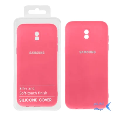 قاب نیو سیلیکون محافظ لنزدار RFF مدل Samsung J5 Pro - صورتی پاستیلی کد 5 (پک دار)
