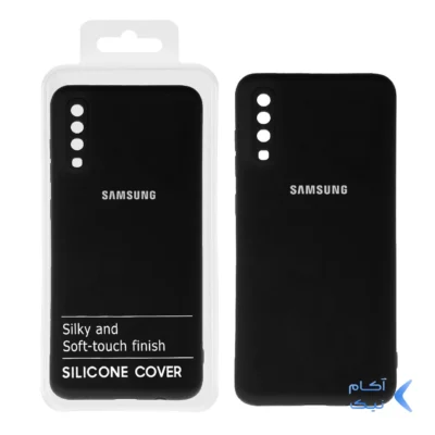 قاب نیو سیلیکون محافظ لنزدار RFF مدل Samsung A70 / A70S - مشکی کد 5 (پک دار)
