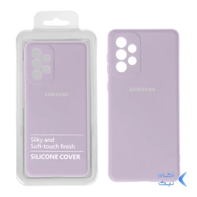 قاب نیو سیلیکون محافظ لنزدار RFF مدل Samsung A73 - یاسی کد 5 (پک دار)