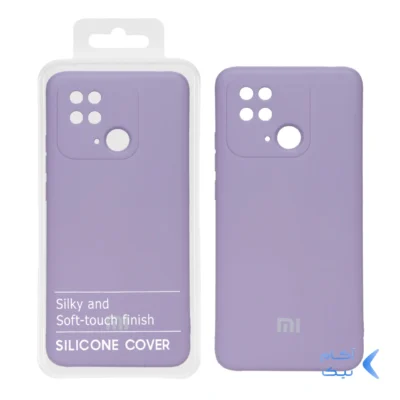 قاب نیو سیلیکون محافظ لنزدار RFF مدل Xiaomi Redmi 10c / Poco c40 / Redmi 10 power - یاسی (پک دار)