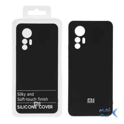 قاب نیو سیلیکون محافظ لنزدار RFF مدل Xiaomi 12 Lite - مشکی کد 6 (پک دار)