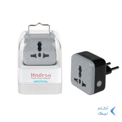 مبدل دو شاخه برق تایمر دار هادرون مدل P103 - مشکی