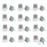 مبدل دو شاخه برق تایمر دار هادرون مدل P103 - آبی (بسته 12 عددی)