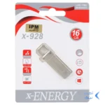 فلش مموری X-ENERGY USB2.0 مدل X-928 ظرفیت 16GB - نقره ای (گارانتی مادام العمر IPM)