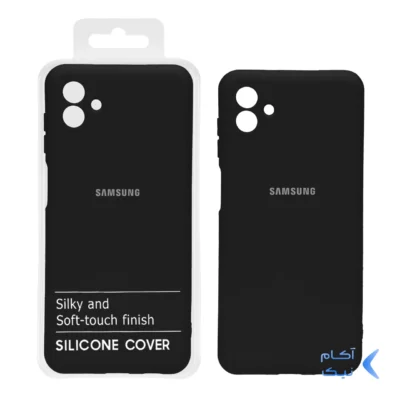 قاب نیو سیلیکون محافظ لنزدار RFF مدل Samsung A04 - مشکی کد7 (پک دار)