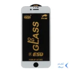 محافظ صفحه نمایش شیشه ای درجه یک Apple iphone 6 / 7 / 8 / SE2020 - Full Cover OG - ESD OVOG - (بدون پک) - سفید
