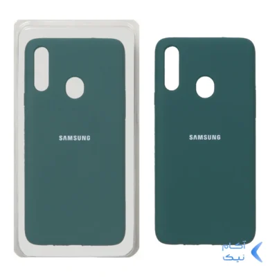 قاب سیلیکونی پاک کنی اورجینال Samsung A20S - سبز (پک اصلی)