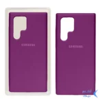 قاب سیلیکونی پاک کنی اورجینال Samsung S22 Ultra - بنفش (پک اصلی)
