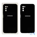 قاب سیلیکونی پاک کنی محافظ لنزدار اورجینال Samsung A02S/A03S - مشکی (پک اصلی)