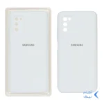 قاب سیلیکونی پاک کنی محافظ لنزدار اورجینال Samsung A02S/A03S - سفید (پک اصلی)