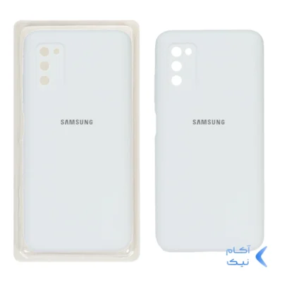 قاب سیلیکونی پاک کنی محافظ لنزدار اورجینال Samsung A02S/A03S - سفید (پک اصلی)