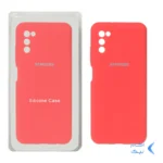 قاب سیلیکونی پاک کنی محافظ لنزدار اورجینال Samsung A02S/A03S - قرمز (پک اصلی)