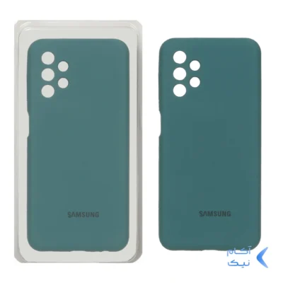 قاب سیلیکونی پاک کنی محافظ لنزدار اورجینال Samsung A13-4G - سبز (پک اصلی)