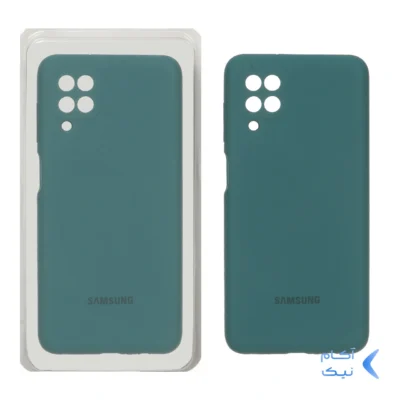 قاب سیلیکونی پاک کنی محافظ لنزدار اورجینال Samsung A12/M12/F12 - سبز (پک اصلی)