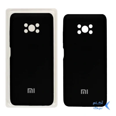 قاب سیلیکونی پاک کنی محافظ لنزدار اورجینال Xiaomi Poco X3/ Poco X3 pro/ Poco X3 Nfc - مشکی (پک اصلی)