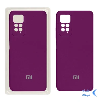 قاب سیلیکونی پاک کنی محافظ لنزدار اورجینال Xiaomi Redmi Note 11 Pro-4G/ Redmi Note 11 Pro-5G/ Redmi Note 11E Pro - بنفش (پک اصلی)