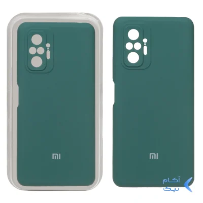 قاب سیلیکونی پاک کنی محافظ لنزدار اورجینال Xiaomi Redmi Note 10 Pro-4G / Redmi Note 10 Pro Max - سبز (پک اصلی)