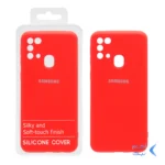 قاب نیو سیلیکون محافظ لنزدار RFF مدل Samsung M31 - قرمز کد 9 (پک دار)