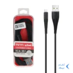 کابل شارژ و دیتا کنفی 1 متری اندروید TSCO مدل TCA 351 - مشکی (گارانتی 12 ماهه TSCO)