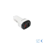 شارژر فندکی 12W فست دو پورت NITU مدل NT-CC835F به همراه کابل شارژ اندروید - سفید مشکی (گارانتی 18 ماه تعویض نیکان همراه)