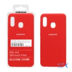 قاب سیلیکونی پاک کنی اورجینال درجه یک Samsung A20/ A30/ M10S - قرمز (پک دار)