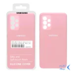قاب سیلیکونی پاک کنی اورجینال درجه یک Samsung A33 - صورتی (پک دار)