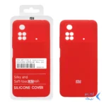 قاب سیلیکونی پاک کنی اورجینال درجه یک Xiaomi Poco M4 Pro-4G - قرمز (پک دار)