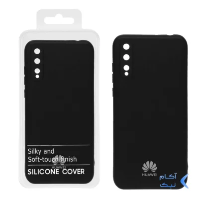 قاب نیو سیلیکون محافظ لنزدار RFF مدل Huawei Y8P - مشکی کد 9 (پک دار)