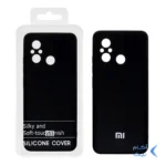قاب نیو سیلیکون محافظ لنزدار RFF مدل Xiaomi Redmi 12C - مشکی (پک دار)