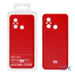 قاب نیو سیلیکون محافظ لنزدار RFF مدل Xiaomi Redmi 12C - قرمز (پک دار)