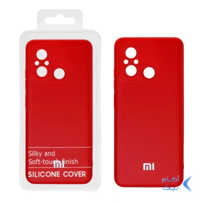 قاب نیو سیلیکون محافظ لنزدار RFF مدل Xiaomi Redmi 12C - قرمز (پک دار)
