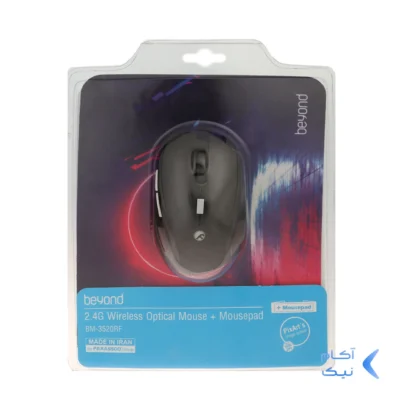 ماوس بی سیم Beyond مدل BM-3520RF به همراه ماوس پد - مشکی