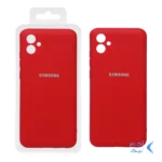 قاب نیو سیلیکون محافظ لنزدار RFF مدل Samsung A04E - قرمز کد 9 (پک دار)
