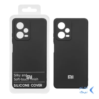 قاب نیو سیلیکون محافظ لنزدار RFF مدل Xiaomi Redmi Note 12 Pro - 5G - مشکی (پک دار)