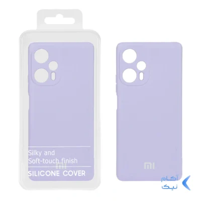 قاب نیو سیلیکون محافظ لنزدار RFF مدل Xiaomi Poco F5 - یاسی (پک دار)