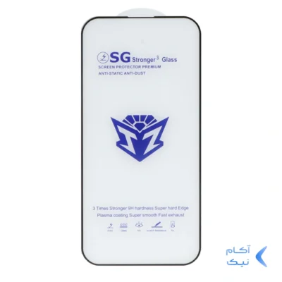 محافظ صفحه نمایش شیشه ای Full Cover Esd-SG مدل Apple iphone 16 / iPhone 15 / iPhone 14 Pro