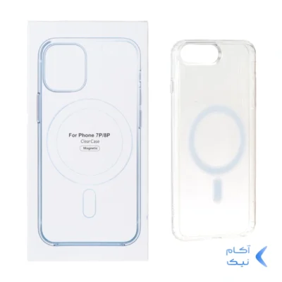 قاب شفاف Apple iPhone 7 plus / 8 plus با قابلیت شارژ MagSafe (پک دار)