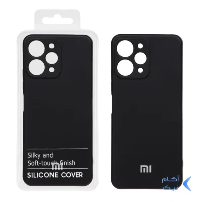قاب نیو سیلیکون محافظ لنزدار RFF مدل Xiaomi Redmi 12 / Poco M6 Pro 5G - مشکی (پک دار)