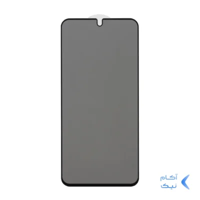 محافظ صفحه نمایش شیشه ای Samsung Galaxy S23 FE / A54 / Honor 400 - Full Cover Privacy - مشکی