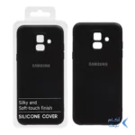 قاب نیو سیلیکون محافظ لنزدار RFF مدل Samsung Galaxy A6 - مشکی (پک دار)