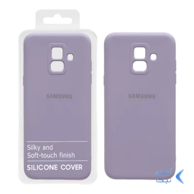 قاب نیو سیلیکون محافظ لنزدار RFF مدل Samsung Galaxy A6 - یاسی (پک دار)