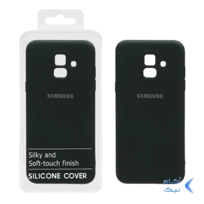 قاب نیو سیلیکون محافظ لنزدار RFF مدل Samsung Galaxy A6 - سبز تیره (پک دار)