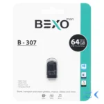 فلش مموری BEXO USB2.0 مدل B-307 ظرفیت 64GB - مشکی (گارانتی داده پردازی آواتک)